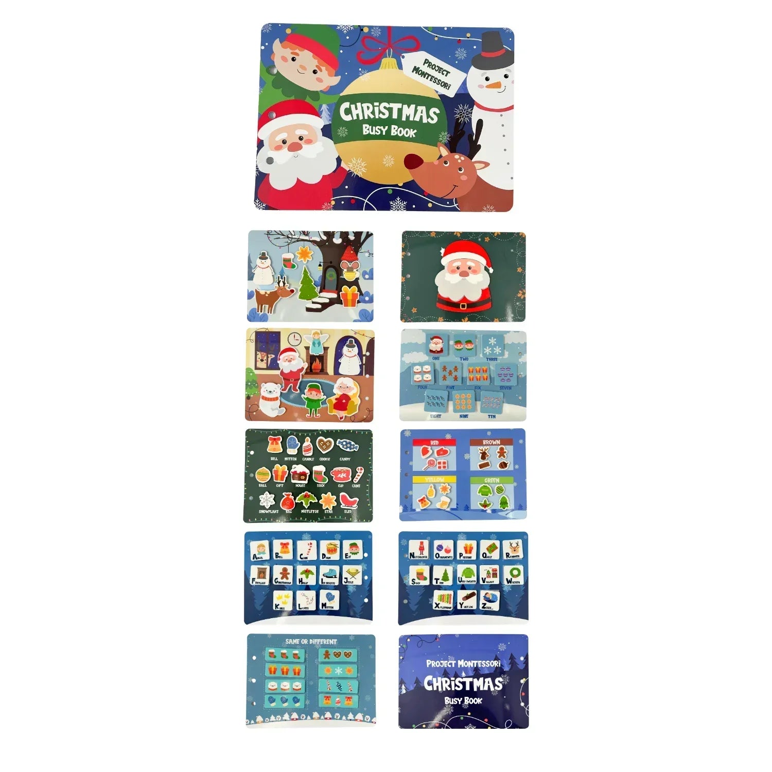 Libro Sensoriale di Natale Montessori