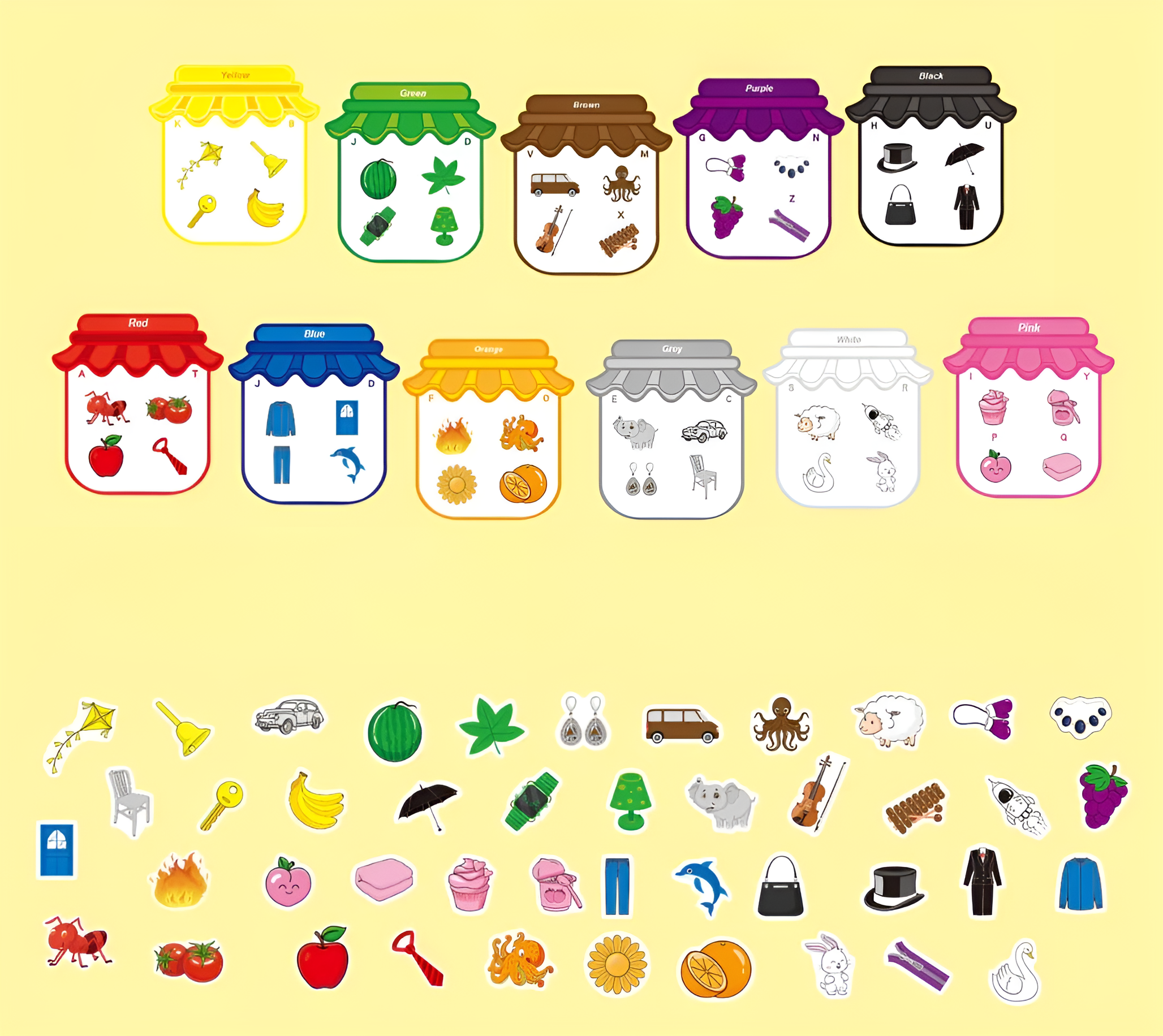 Abbinamento Colori Magnetico Montessori