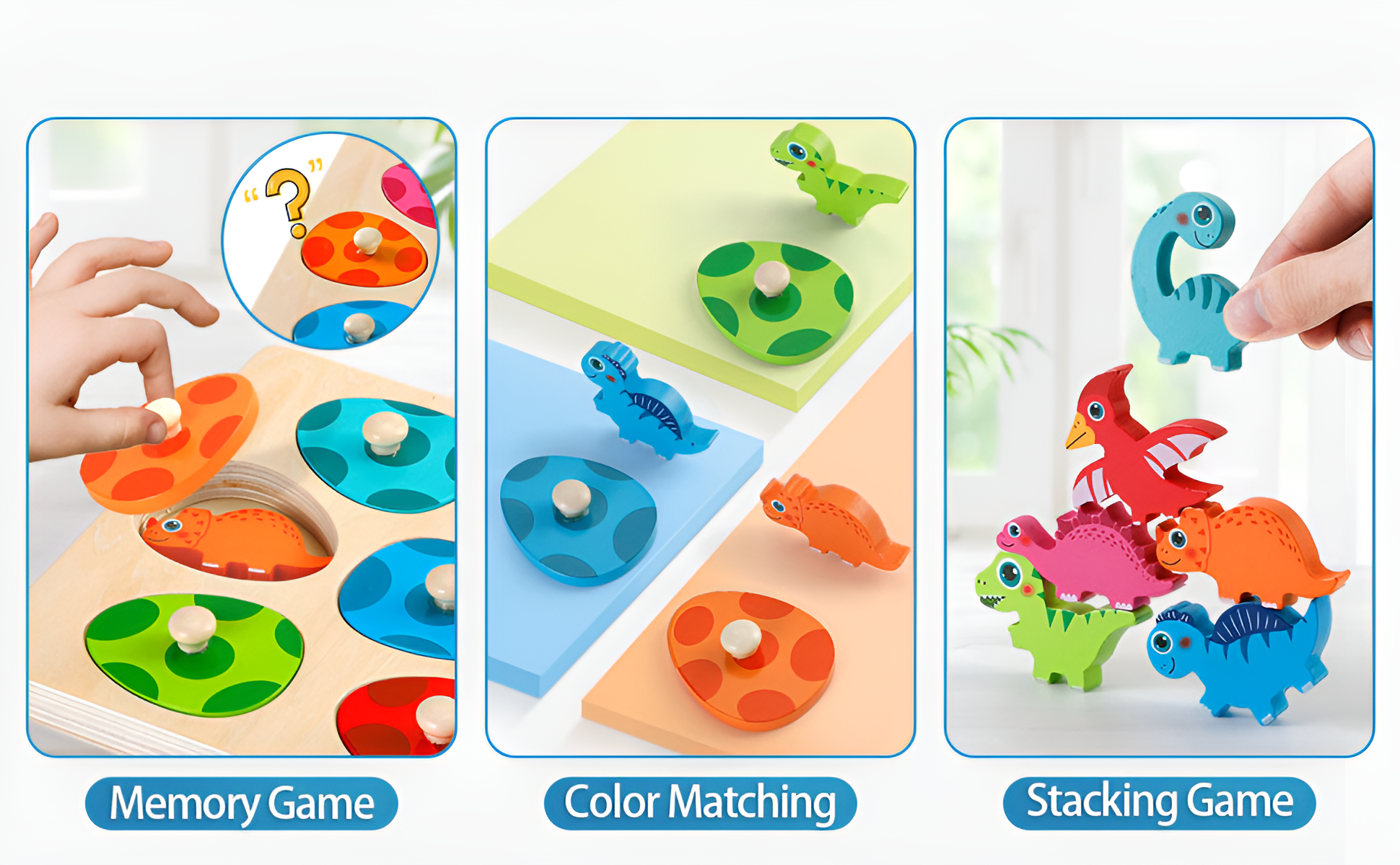 Puzzle Uova e Dinosauri da Abbinare Montessori