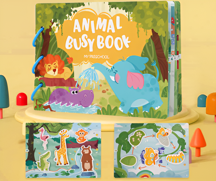 Libro Adesivi Sensoriale Montessori