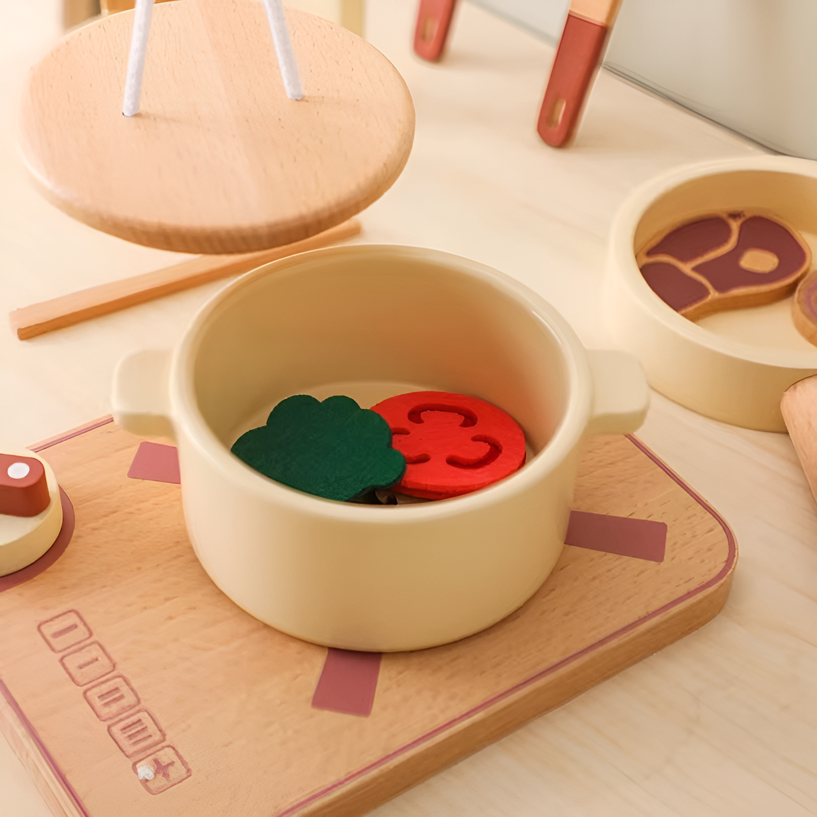 Cucina Giocattolo in Legno Montessori