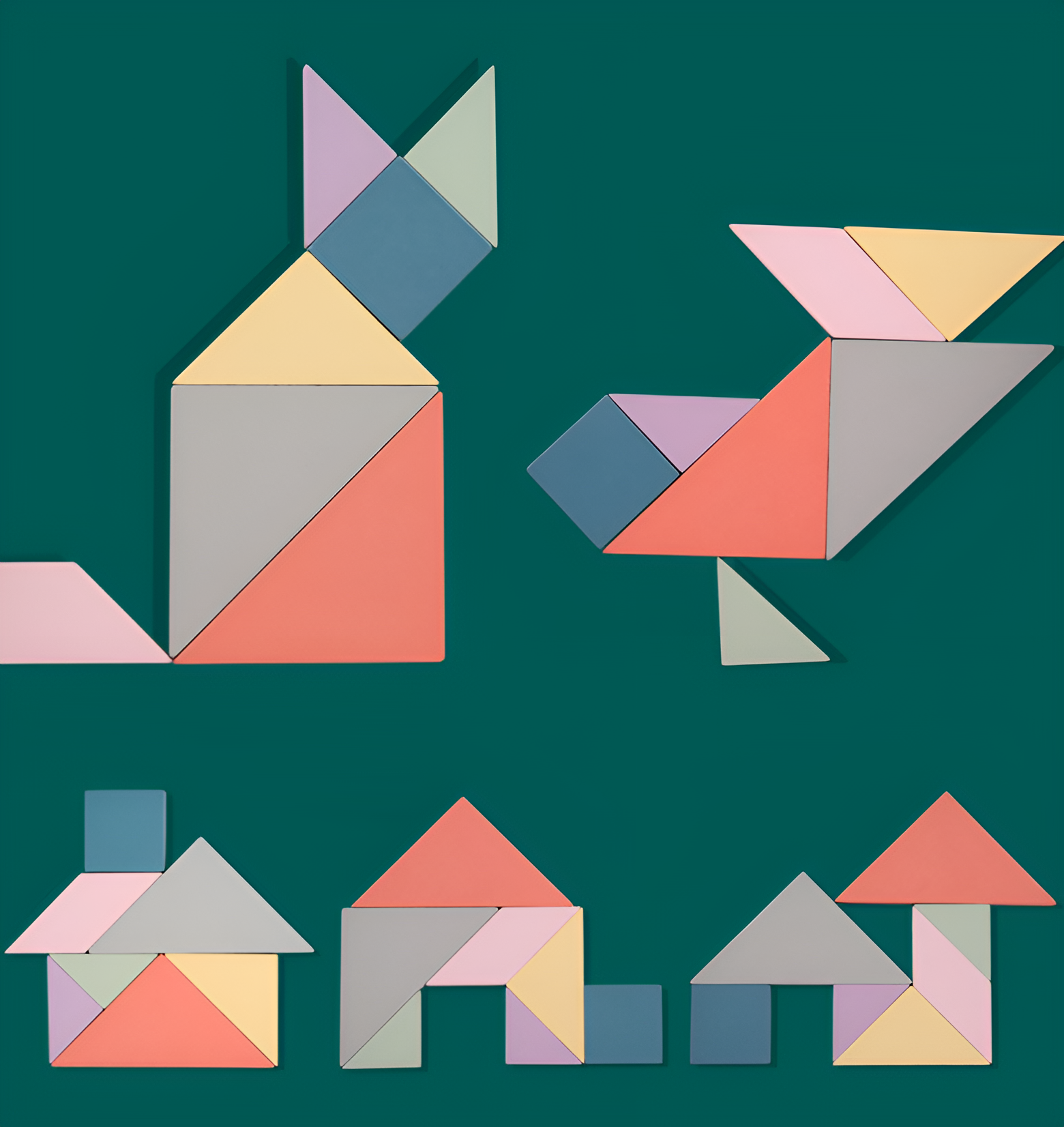 Libro Tangram Magnetico Montessori