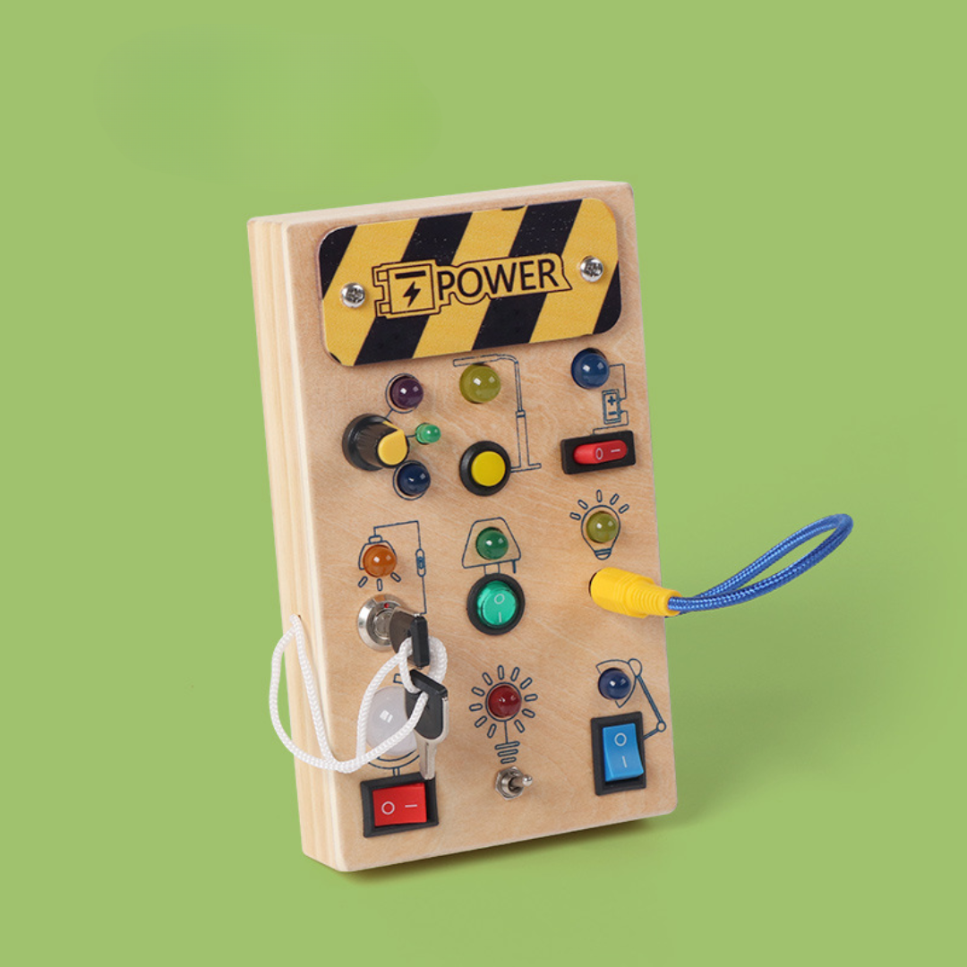 Tavola Sensoriale Montessori in Legno con Luci LED
