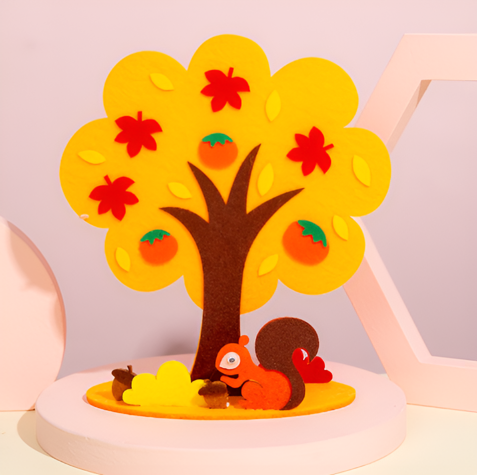 Kit Albero delle Stagioni in Feltro Montessori
