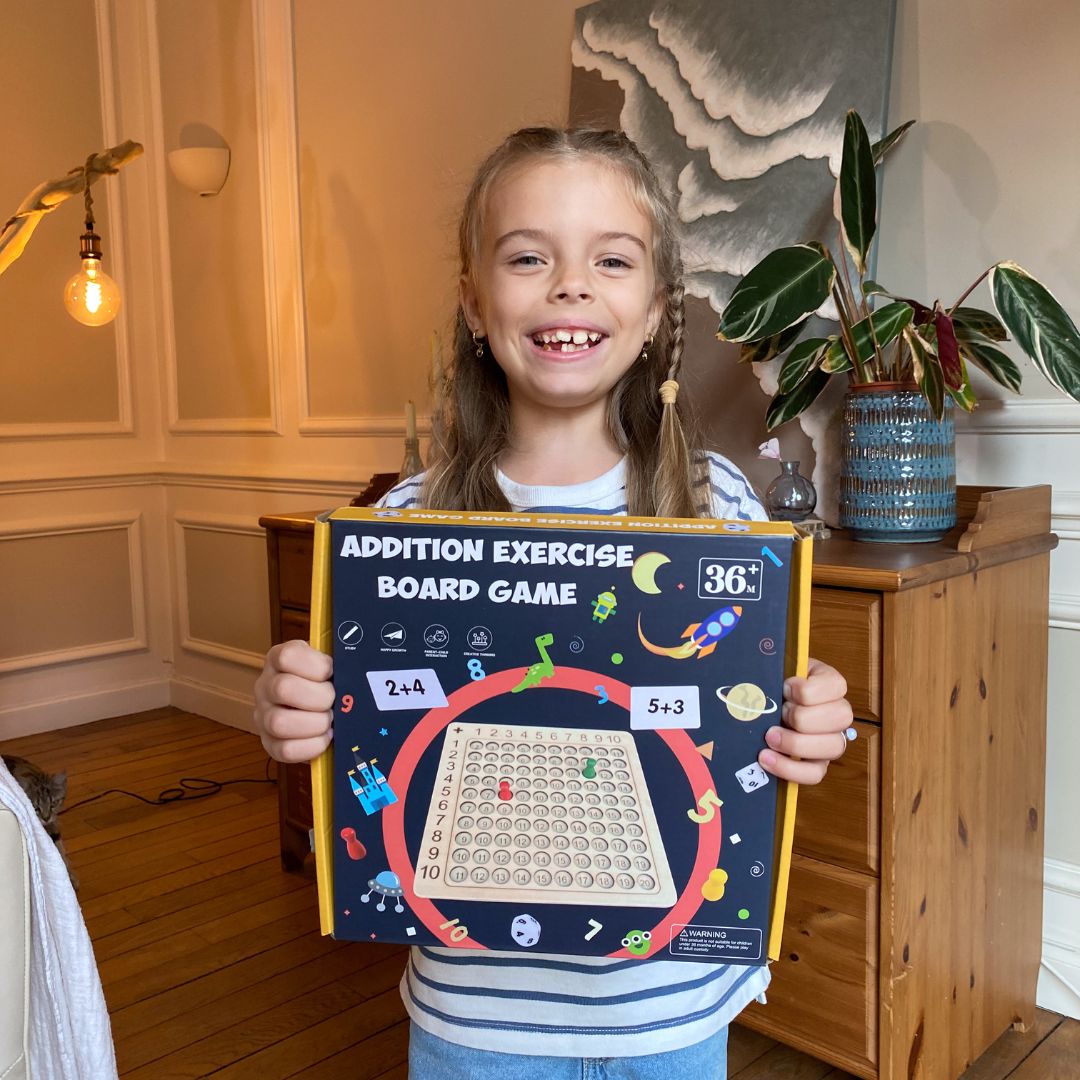 Gioco Matematico Montessori con Carte e Dadi