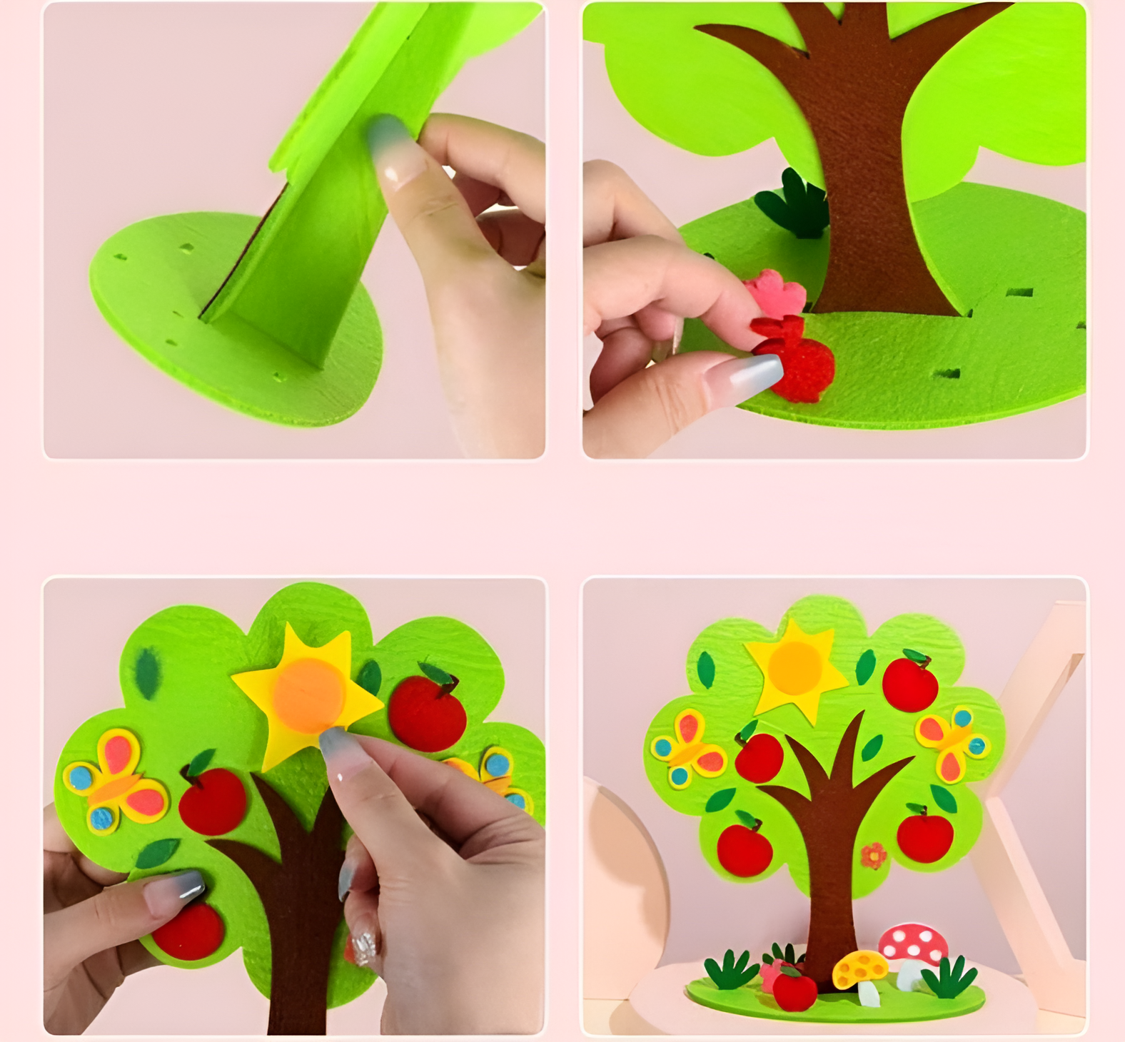Kit Albero delle Stagioni in Feltro Montessori