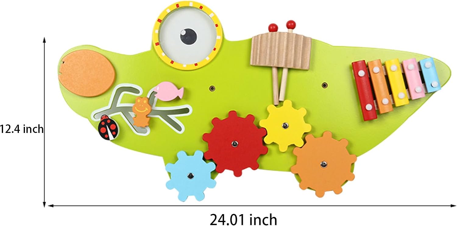 Tavola Sensoriale a Muro Coccodrillo Montessori