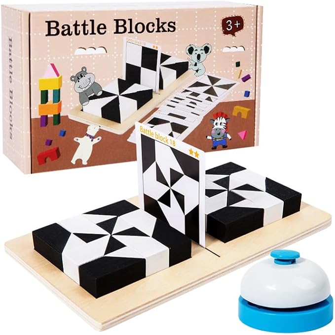 Blocchi da Battaglia in Legno Montessori