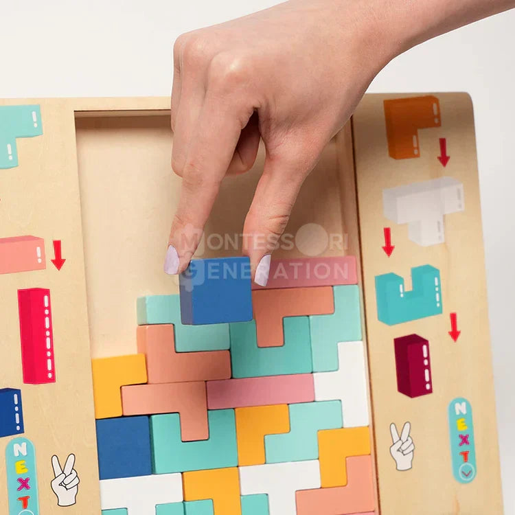 Tetris in Legno Montessori
