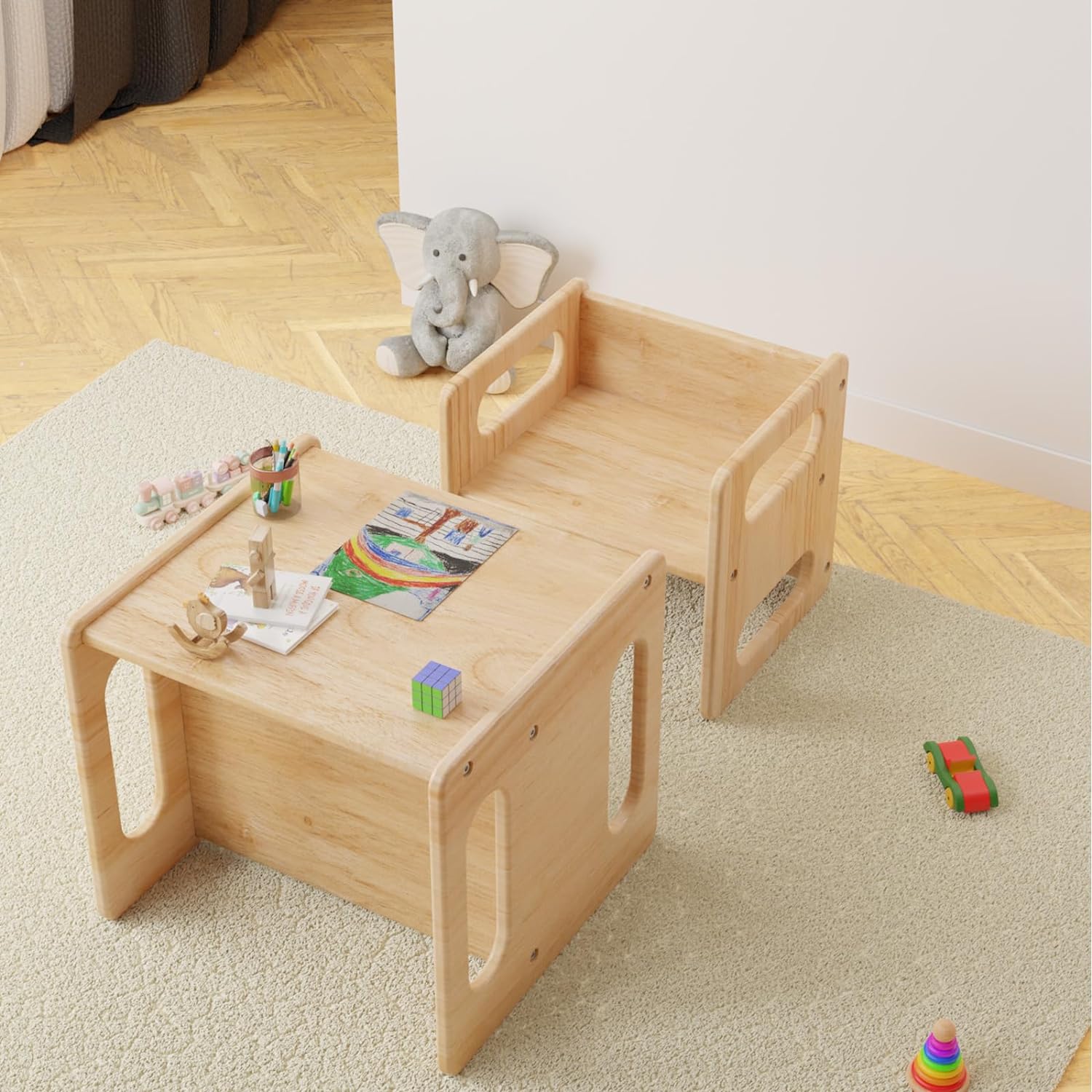 Set Tavolo e Sedia per Svezzamento Montessori