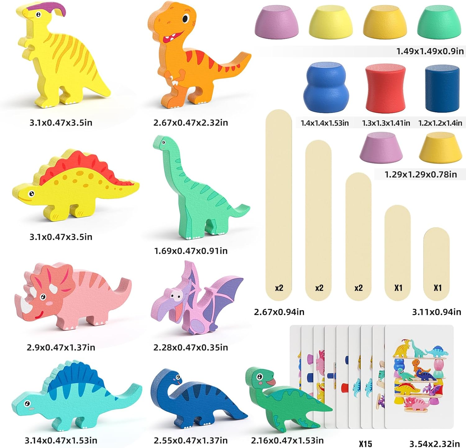 Gioco di Smistamento Dinosauri Montessori