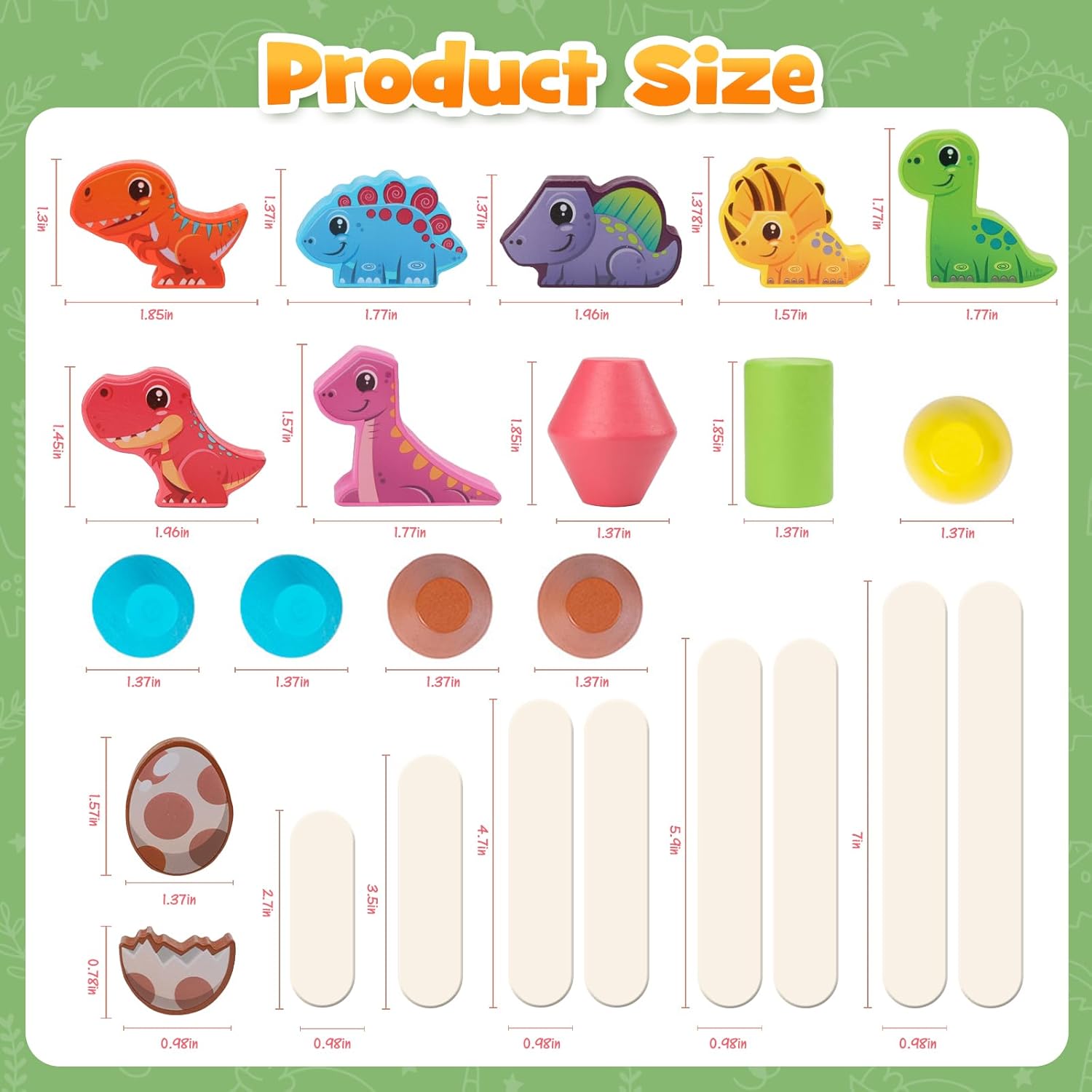 Gioco di Smistamento Dinosauri Montessori