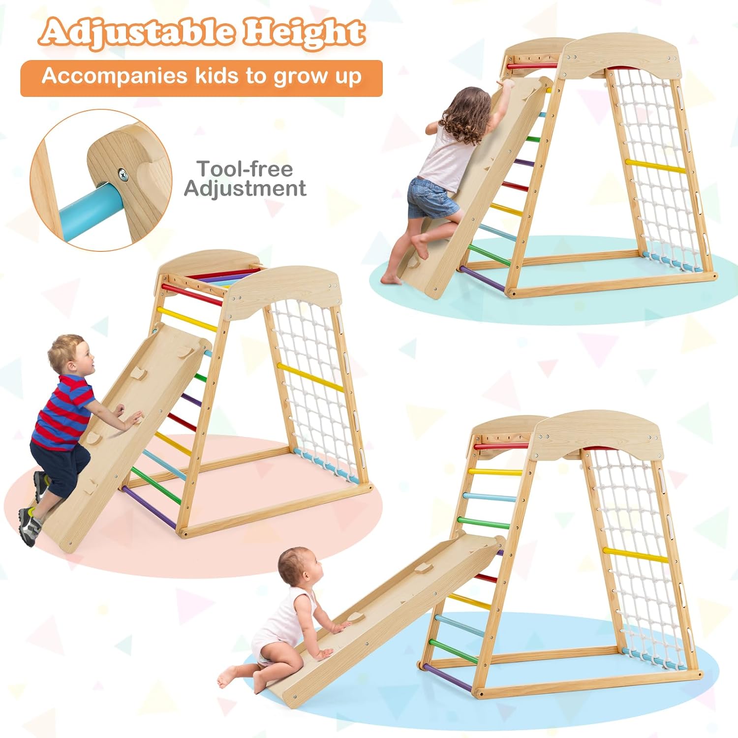 Torre di Arrampicata con Rampa Montessori