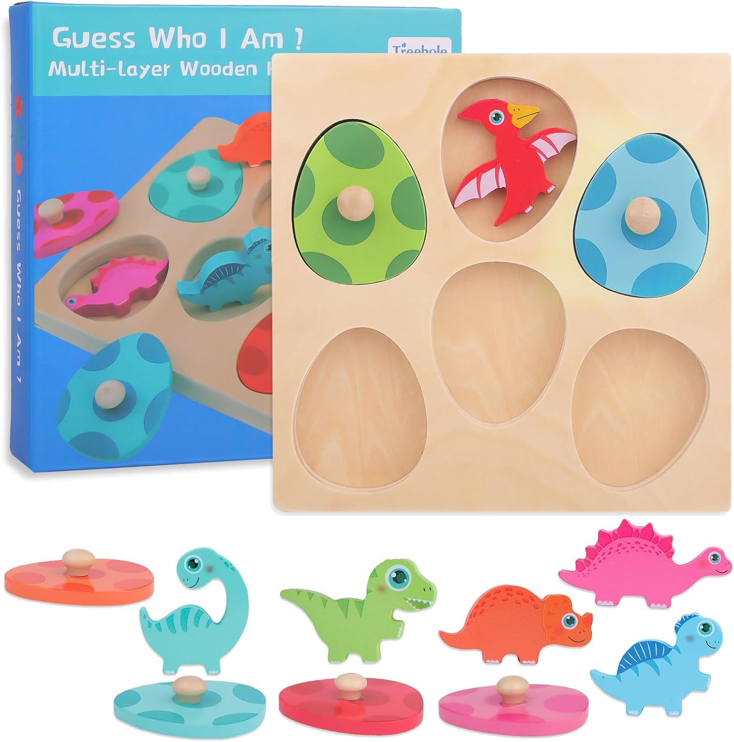 Puzzle Uova e Dinosauri da Abbinare Montessori