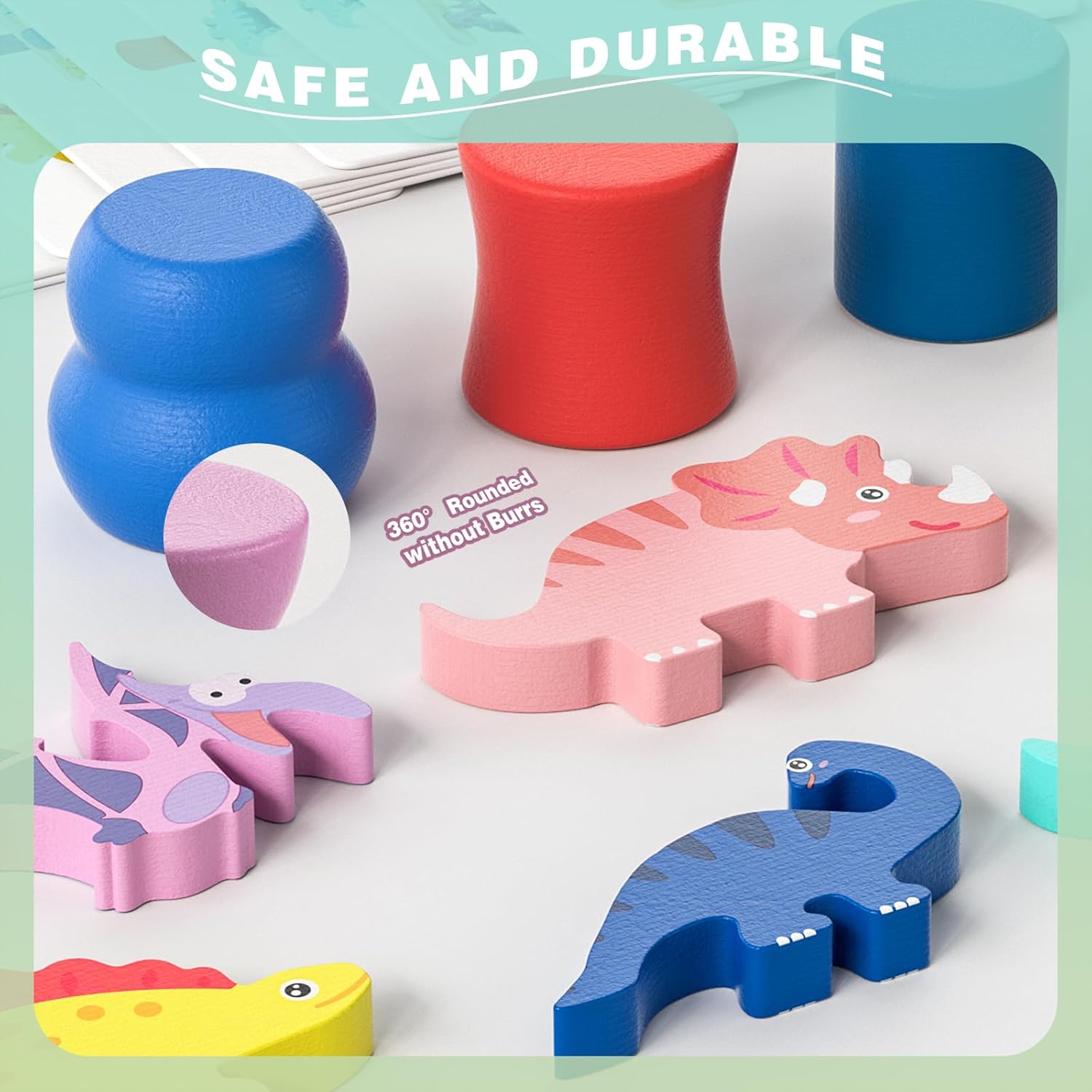 Gioco di Smistamento Dinosauri Montessori
