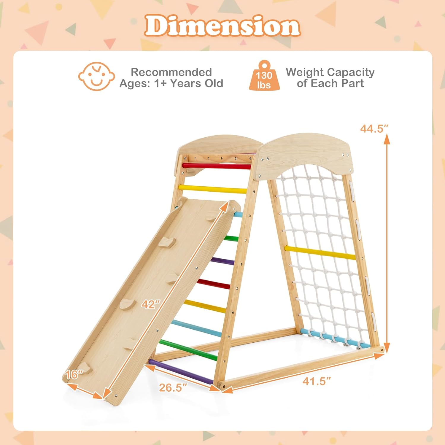 Torre di Arrampicata con Rampa Montessori
