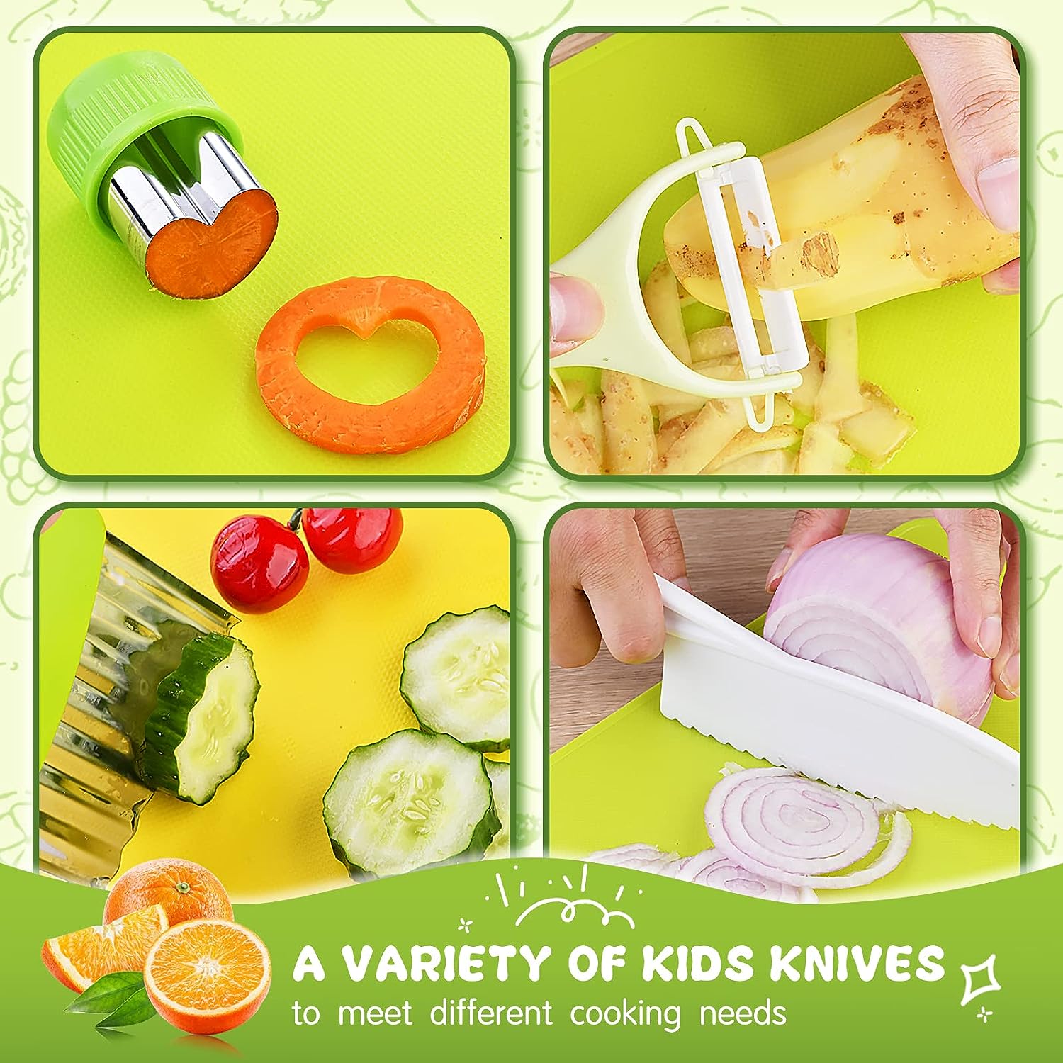 Set Utensili da Cucina Montessori (13 pezzi) - Confezione da 2