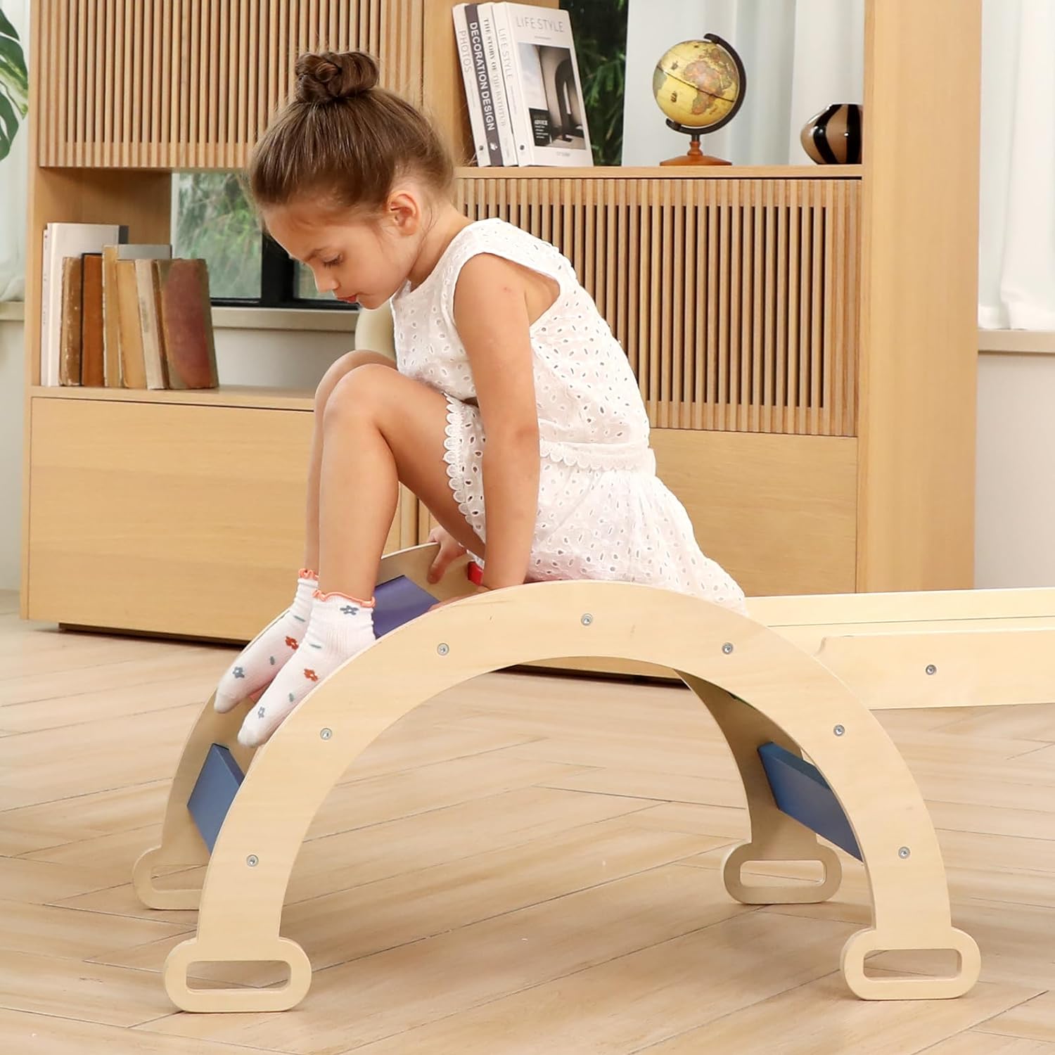 Arco di Arrampicata e Culla a Dondolo Montessori