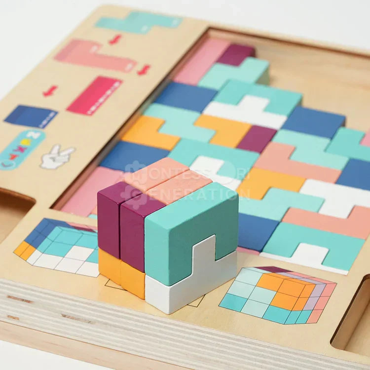 Tetris in Legno Montessori