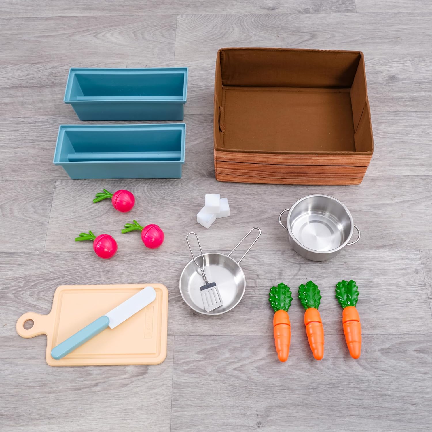 Cucina Giocattolo in Legno Montessori per Bambini