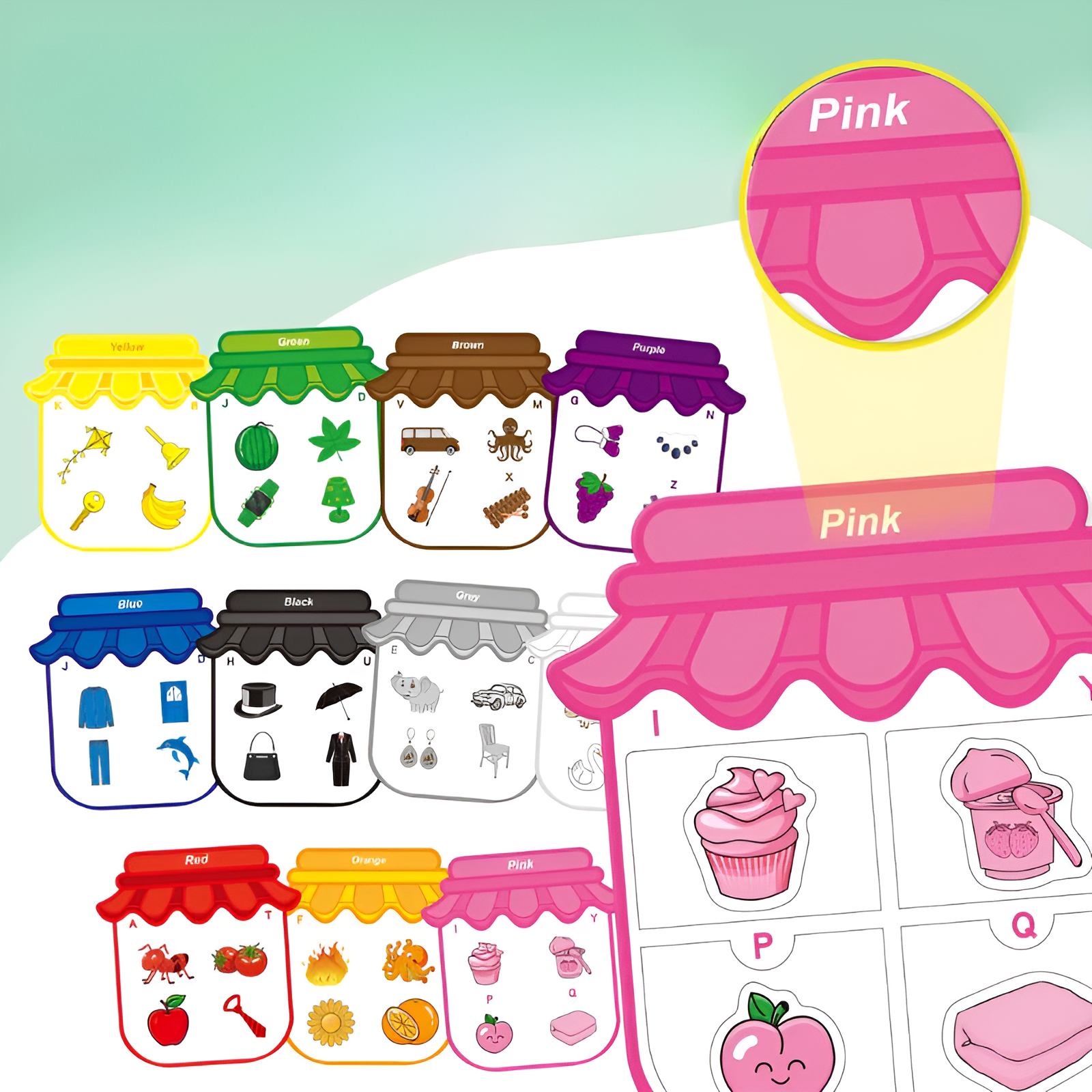 Abbinamento Colori Magnetico Montessori