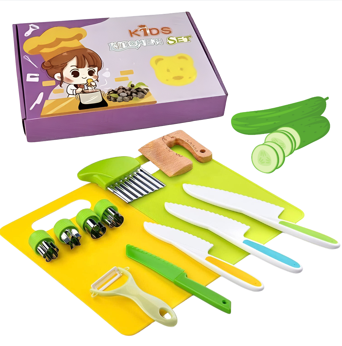 Set Utensili da Cucina Montessori (13 pezzi) - Confezione da 2