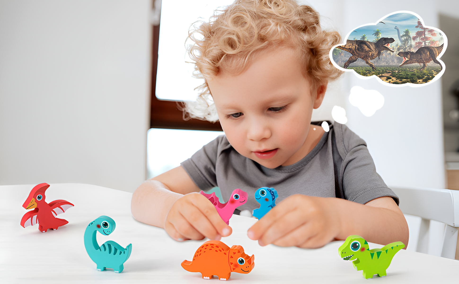 Puzzle Uova e Dinosauri da Abbinare Montessori