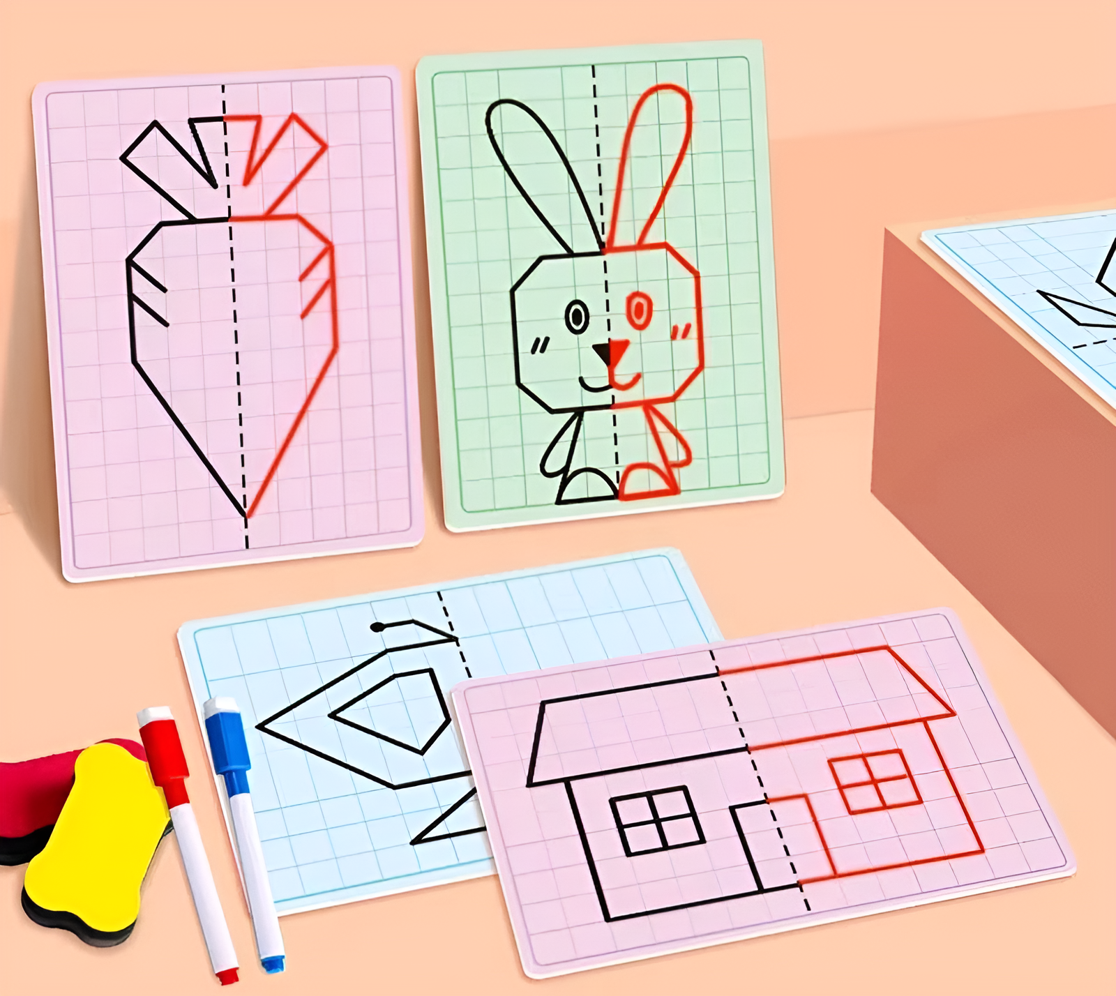 Carte da Disegno Simmetrico Montessori