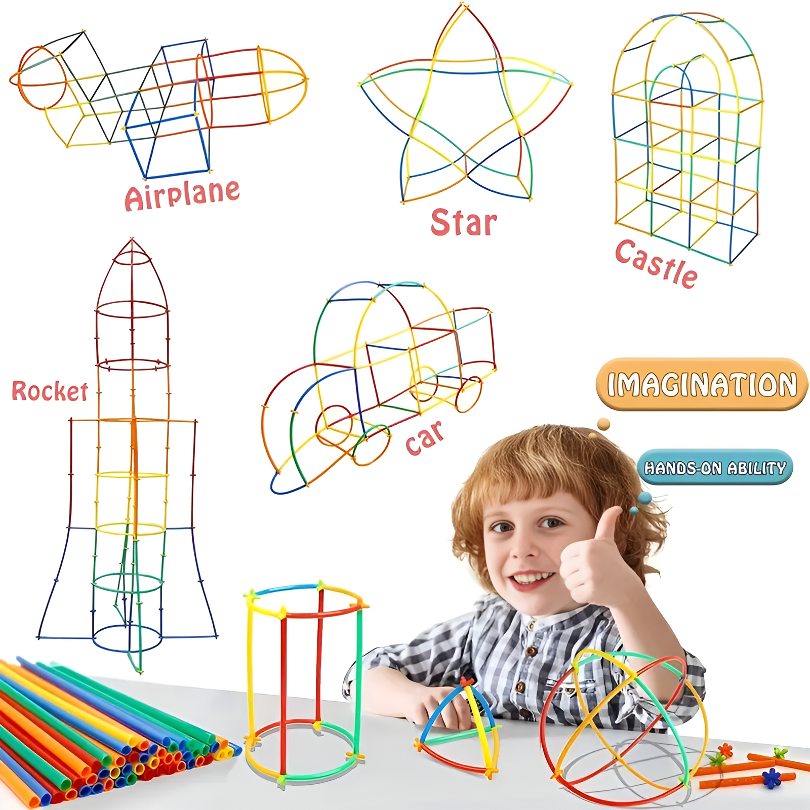 Costruzioni a Cannucce Montessori