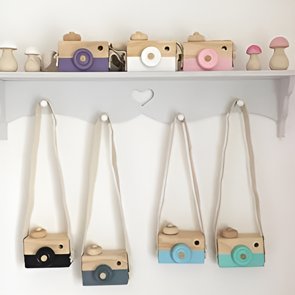 Macchina Fotografica in Legno Montessori