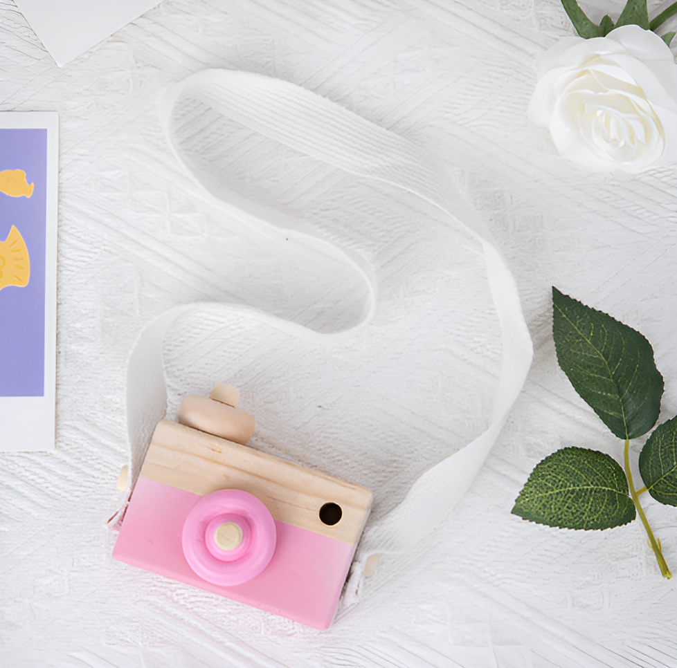Macchina Fotografica in Legno Montessori