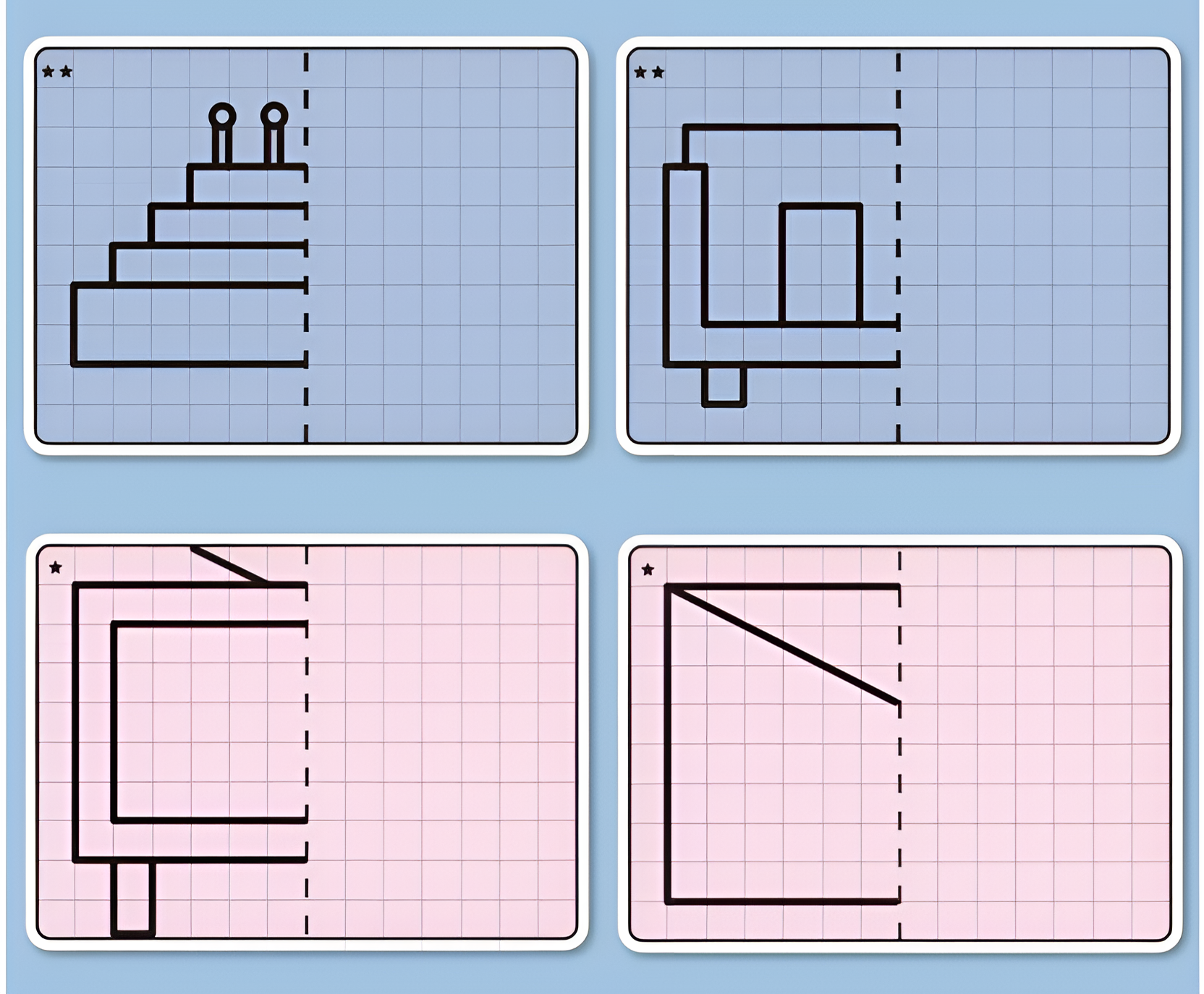 Carte da Disegno Simmetrico Montessori