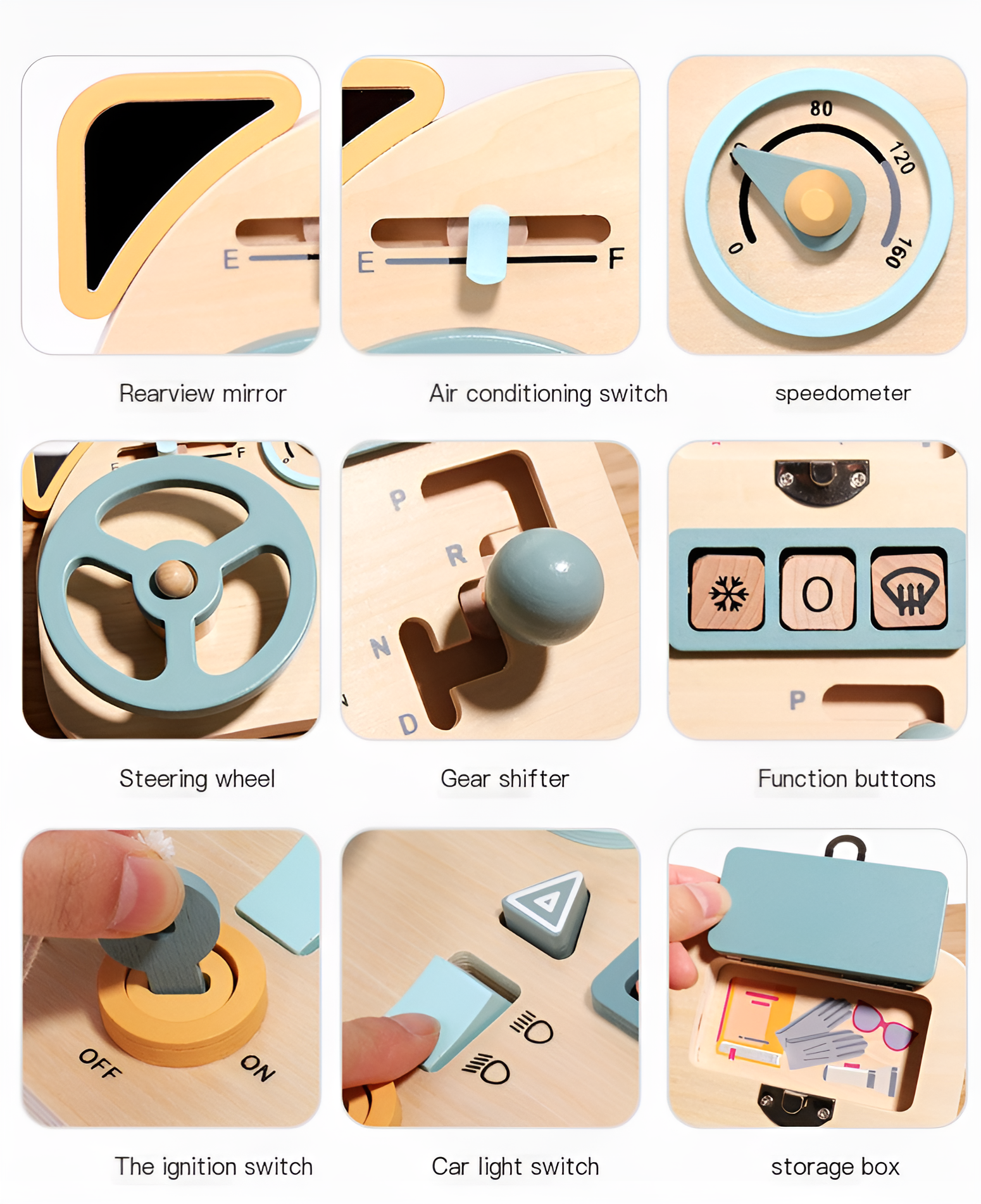 Tavola Sensoriale Auto Montessori