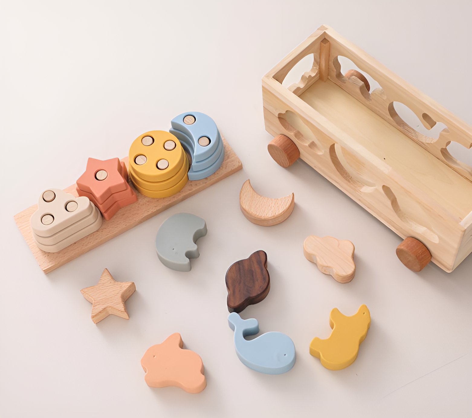 Gioco da Impilare in Silicone Montessori