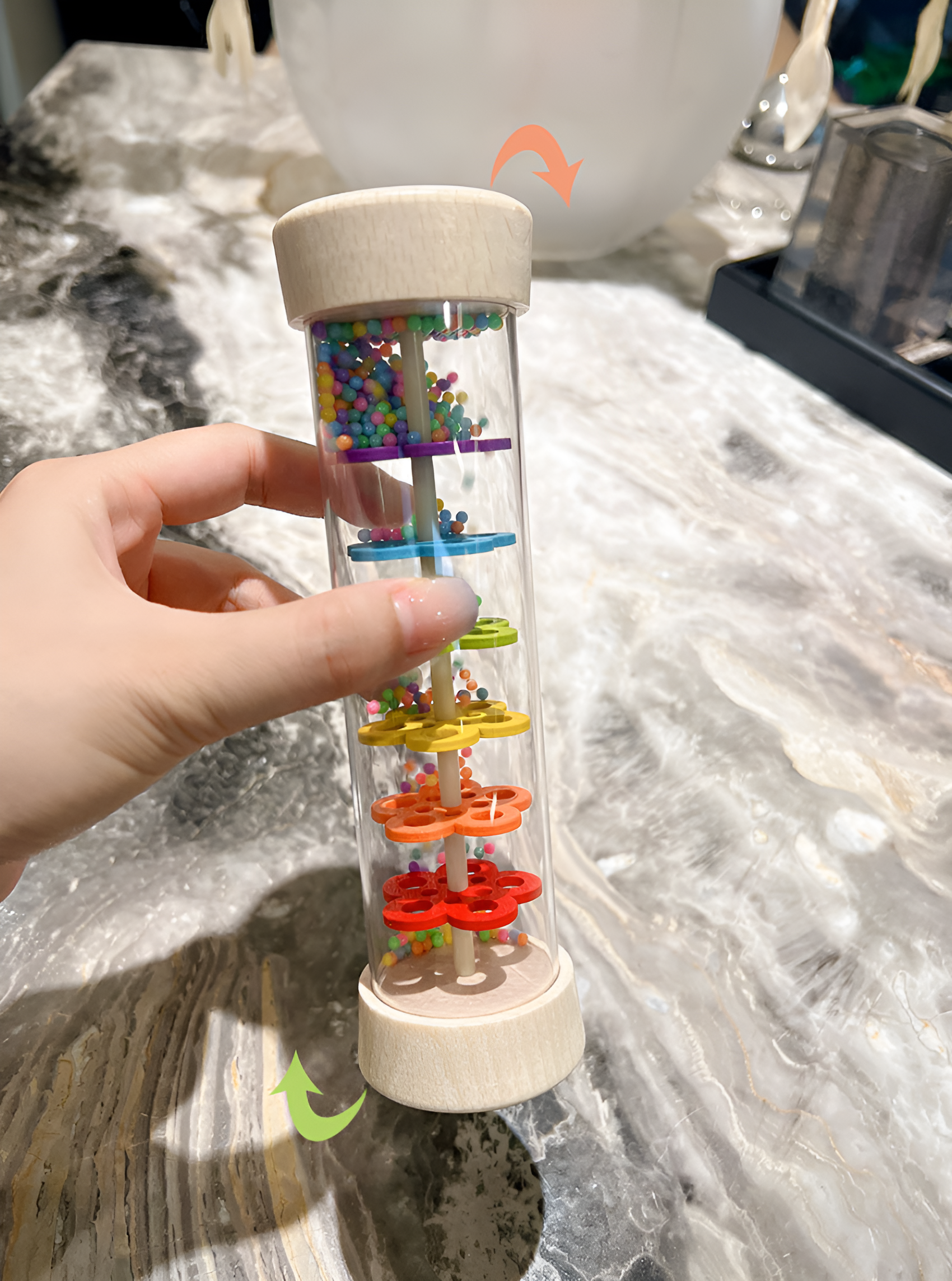 Sonaglio in Legno Montessori per Bambini