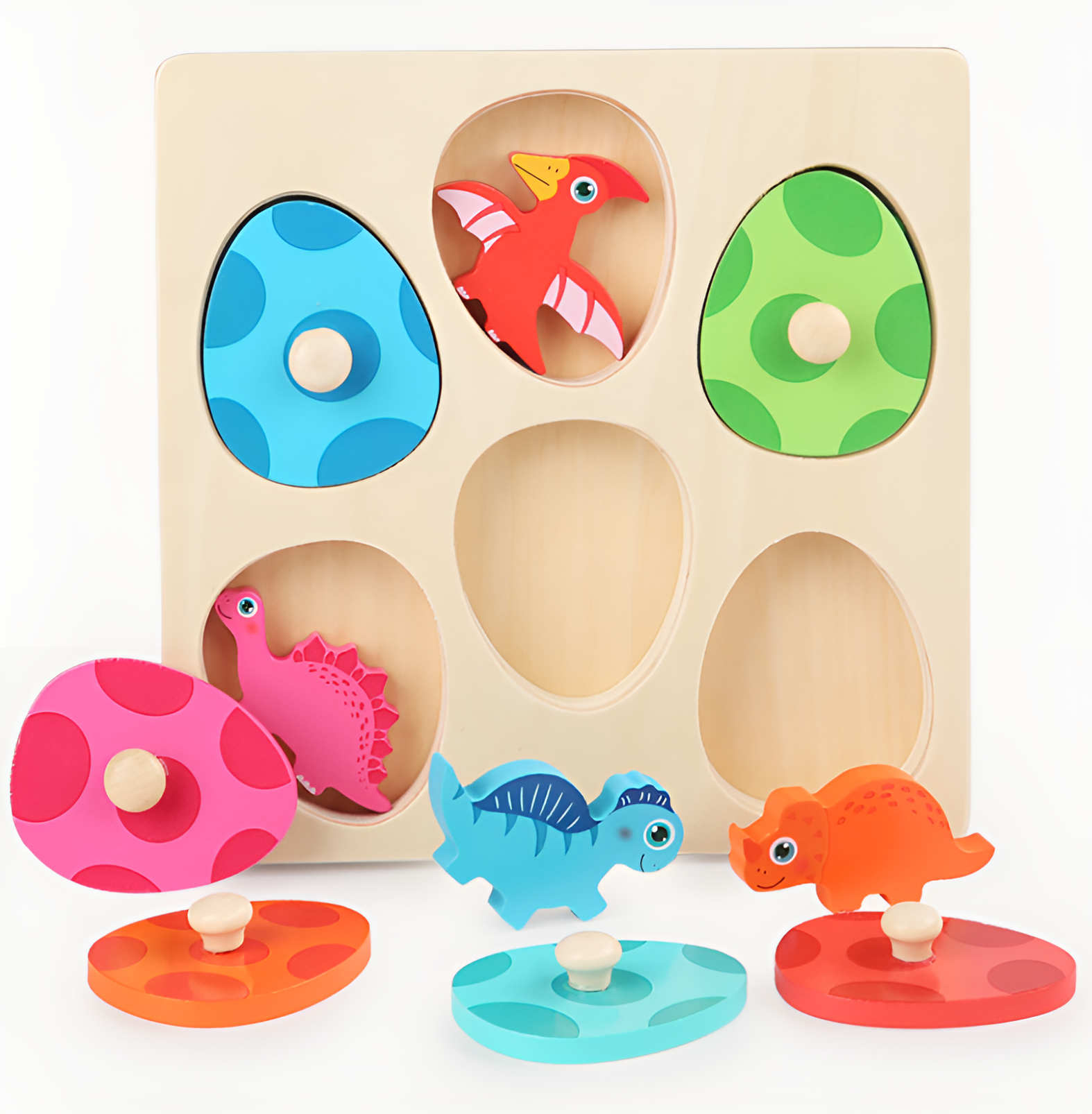 Puzzle Uova e Dinosauri da Abbinare Montessori