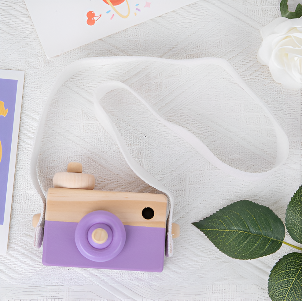 Macchina Fotografica in Legno Montessori