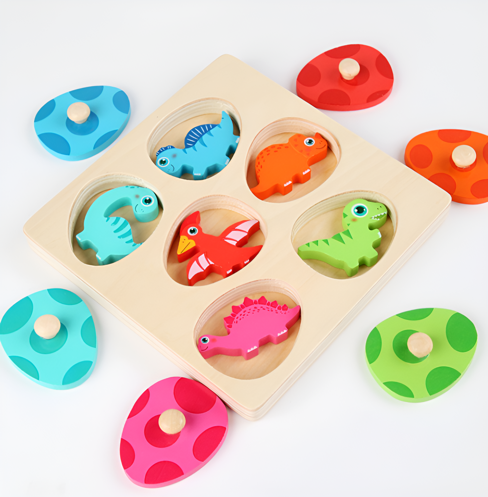 Puzzle Uova e Dinosauri da Abbinare Montessori