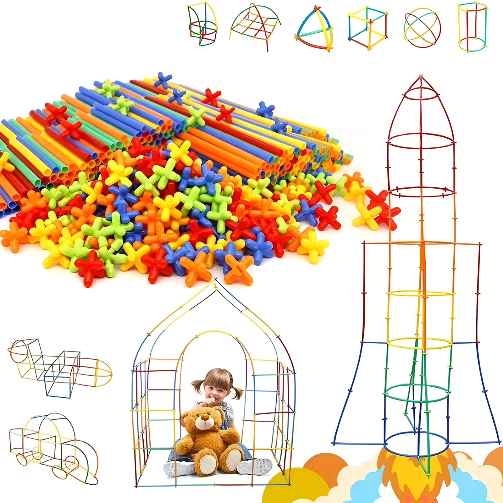 Costruzioni a Cannucce Montessori