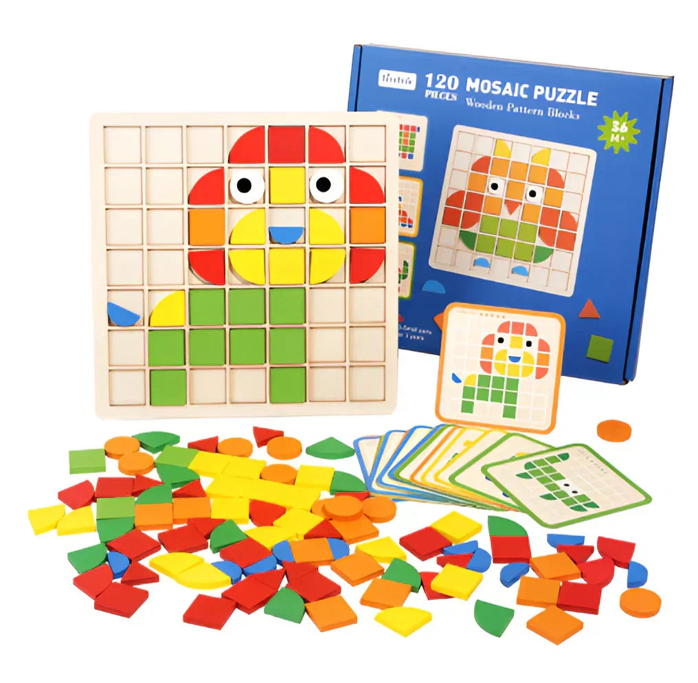 Puzzle di Riconoscimento Schemi Montessori