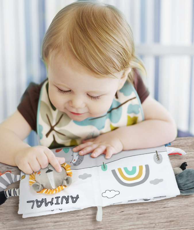 Libro Sensoriale in Stoffa Montessori