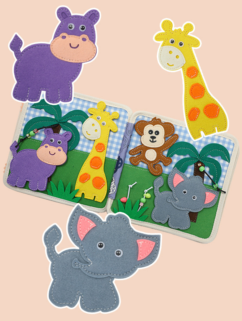 Libro Sensoriale Busy Board Montessori