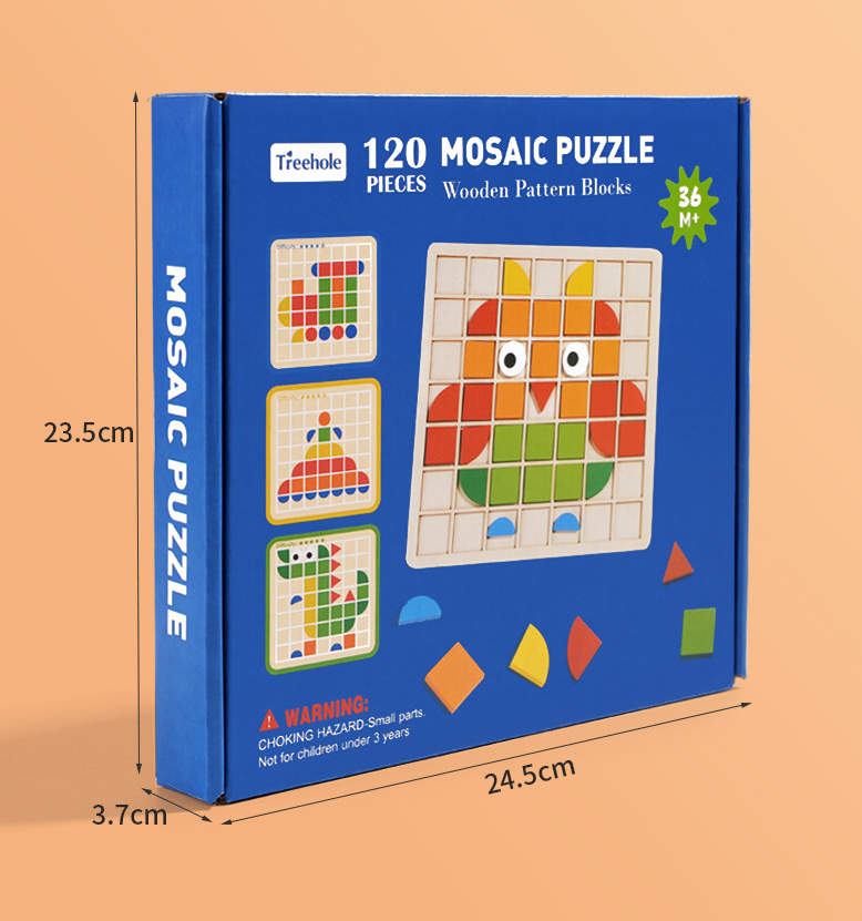 Puzzle di Riconoscimento Schemi Montessori
