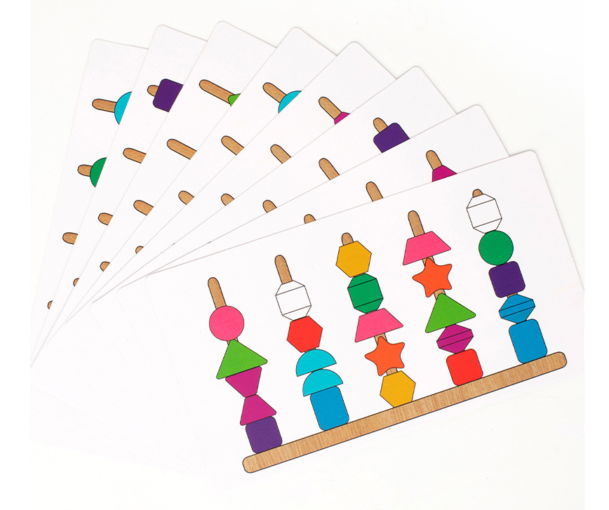 Impilabile Perline Arcobaleno Montessori