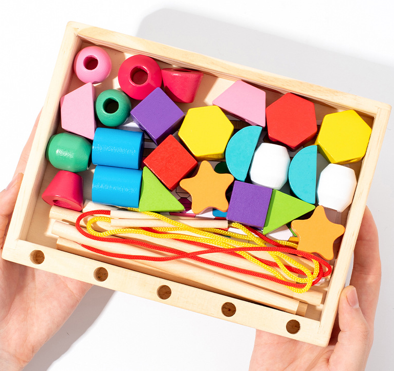 Impilabile Perline Arcobaleno Montessori