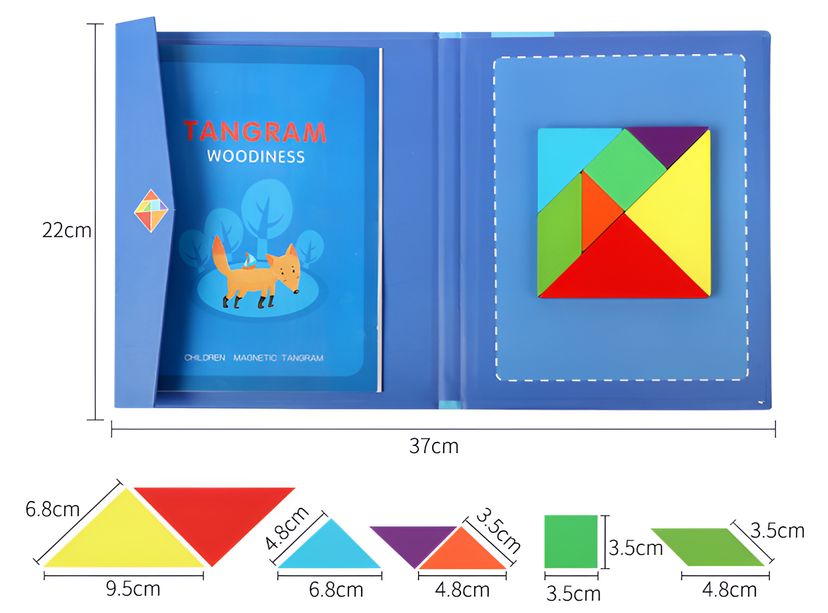 Libro Tangram Magnetico Montessori