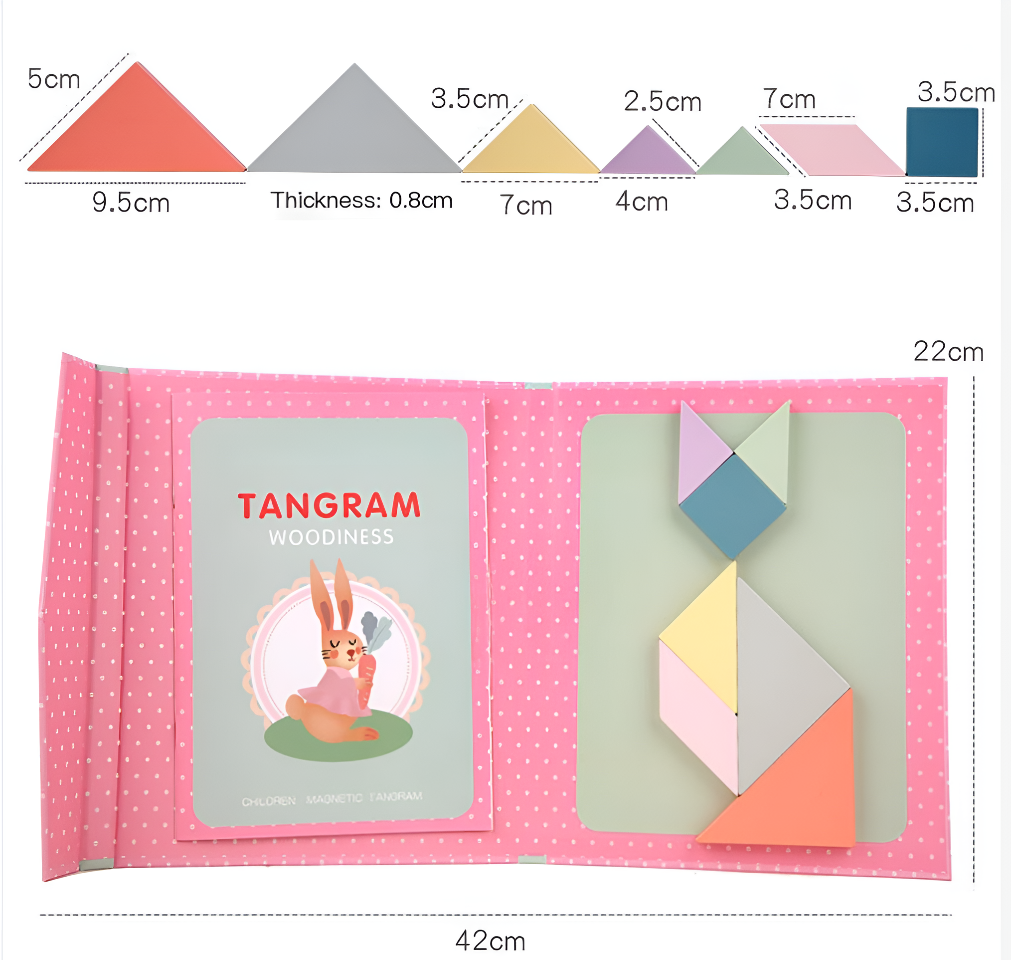 Libro Tangram Magnetico Montessori