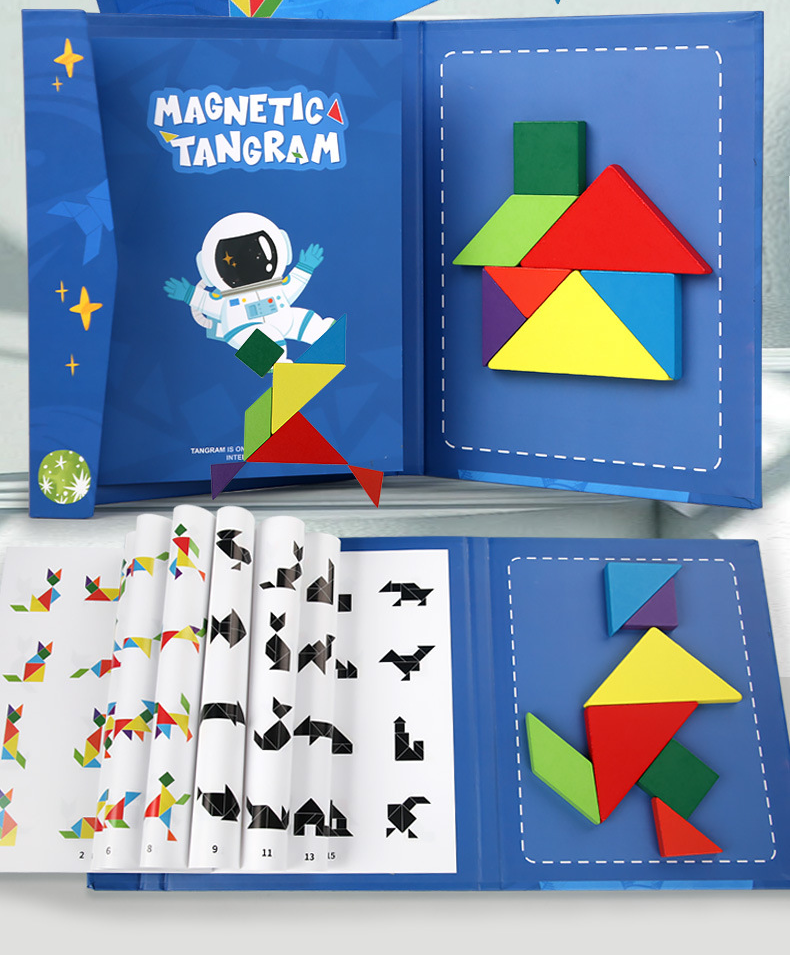 Libro Tangram Magnetico Montessori