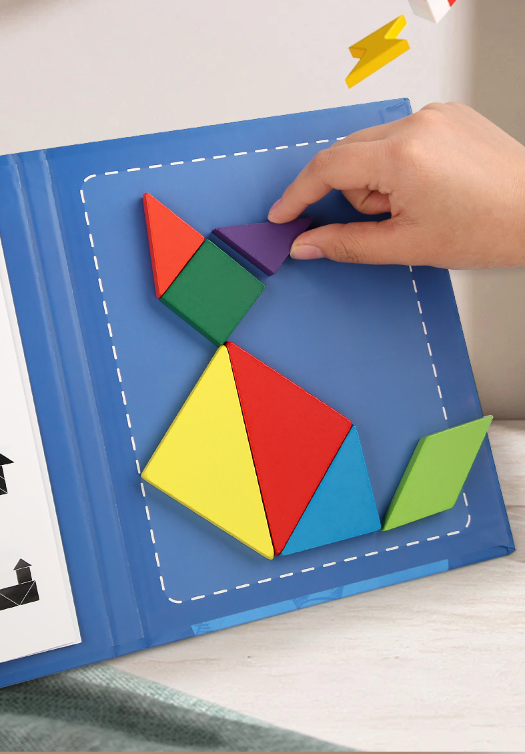 Libro Tangram Magnetico Montessori