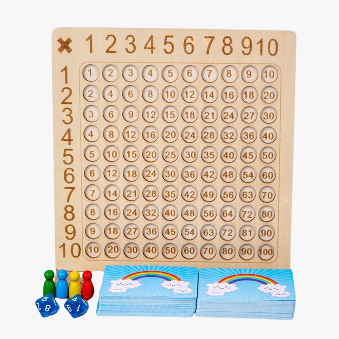 Gioco Matematico Montessori con Carte e Dadi